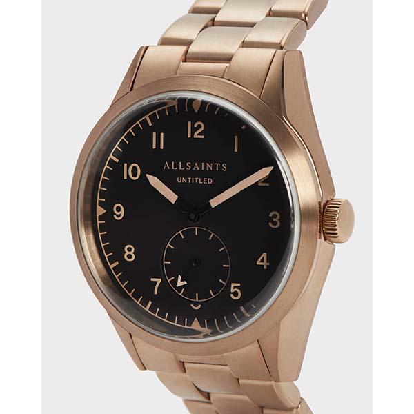 Allsaints Australia Mens Untitled VII Stainless Steel Watch Bronze AU81-474